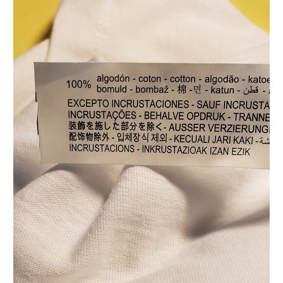 Zara Womens White Tee Black‎ Lace Size M - Picture 3 of 4